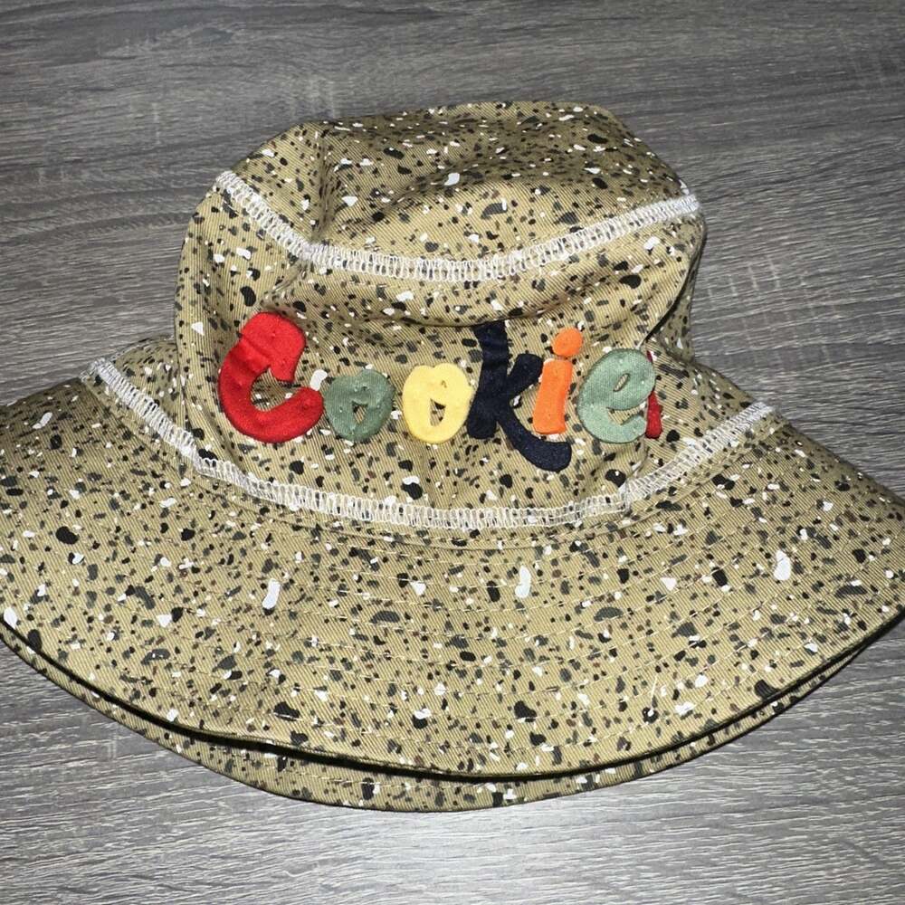 Cookies SF Bucket Hat Size S/M Brown Khaki Puffy Letters.